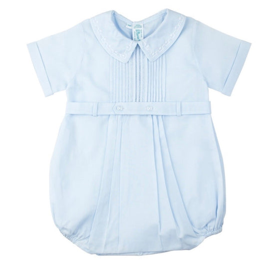 Feltman Pintucked Belt Creeper-Blue