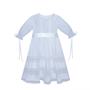 P&R Ella Jane White Long Sleeve Lace Dress