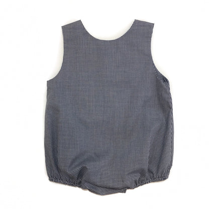 Banbury Button Shoulder Bubble Navy Check