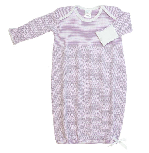 Paty Inc. Lavender Lap Shoulder Gown