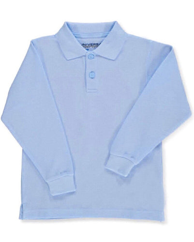 Universal Light Blue Long Sleeve Polo Shirt