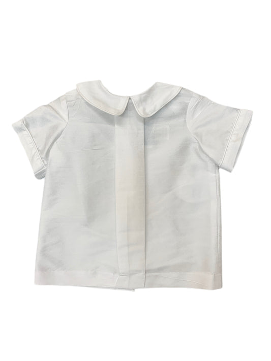 Funtasia Too White Shantung Pleat Front Shirt