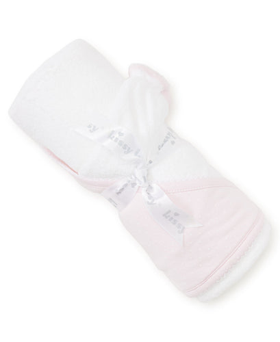 Kissy Kissy Dots Towel & Mitt Pink/White