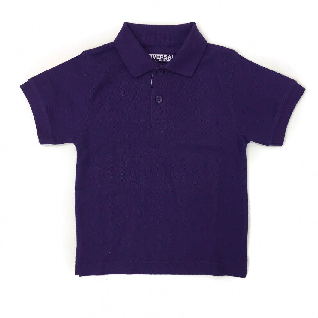 Universal Solid Polo Shirt Purple