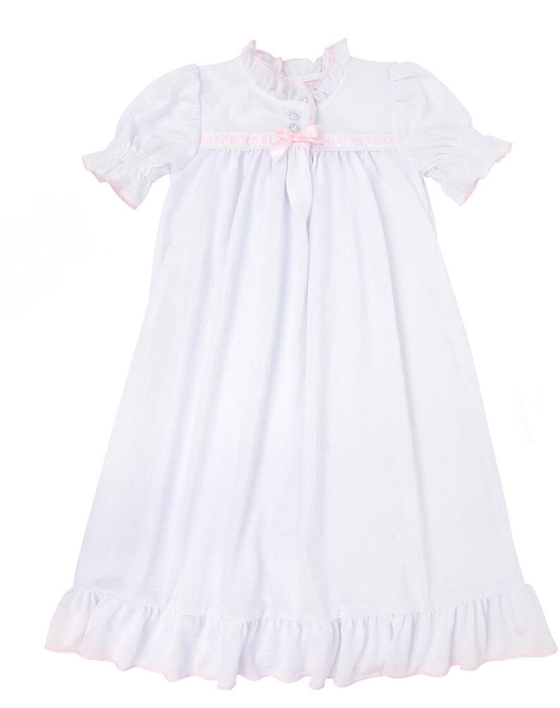 Laura Dare White Gown/Pink Insertion