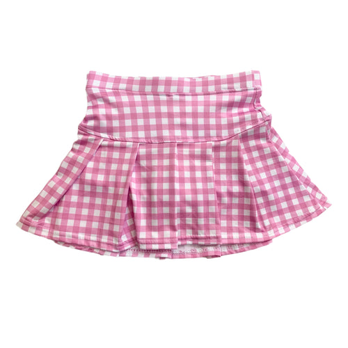 Azarhia Pink Gingham Tennis Skort