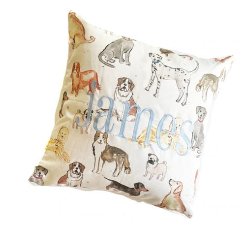 Over The Moon Puppy Dog Multi Pillow