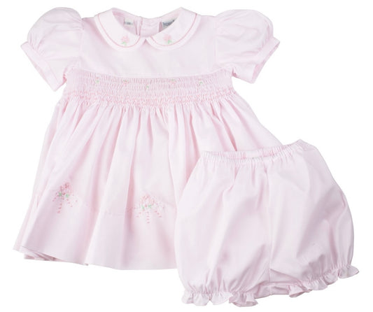 Friedknit Flower Smocked Dress