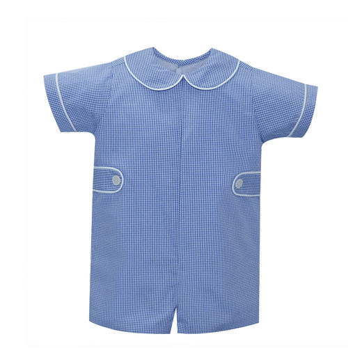 RN Williams Romper Blue Gingham