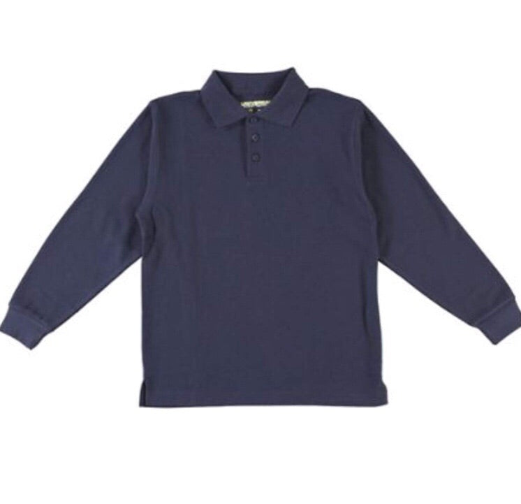 Universal Navy Long Sleeve Polo Shirt