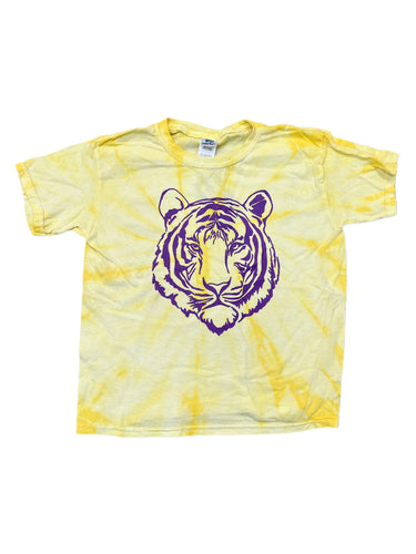 Azarhia Yellow Tie Dye Shirt with Tiger
