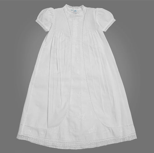 Feltman Brothers Lace Inset Baptism Gown/Hat