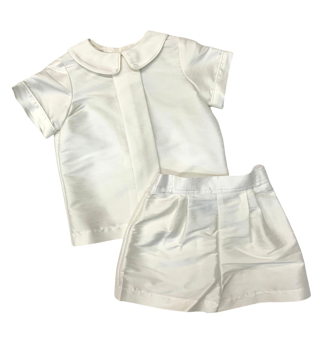 Funtasia Ivory Poly Silk Short Set