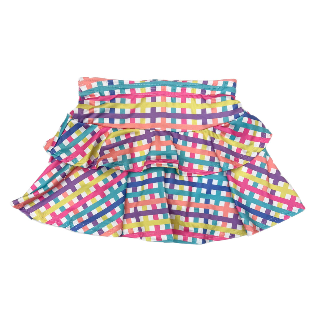 Azarhia Spring Plaid Skort