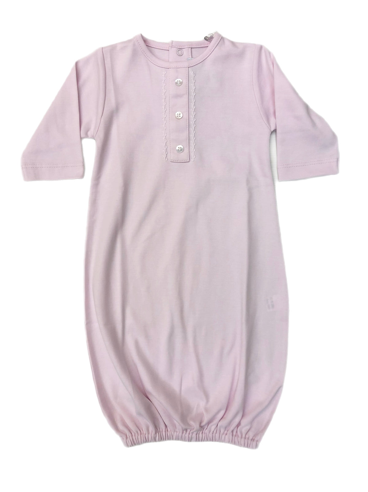 Cuclie Pink Feather Stitch Gown