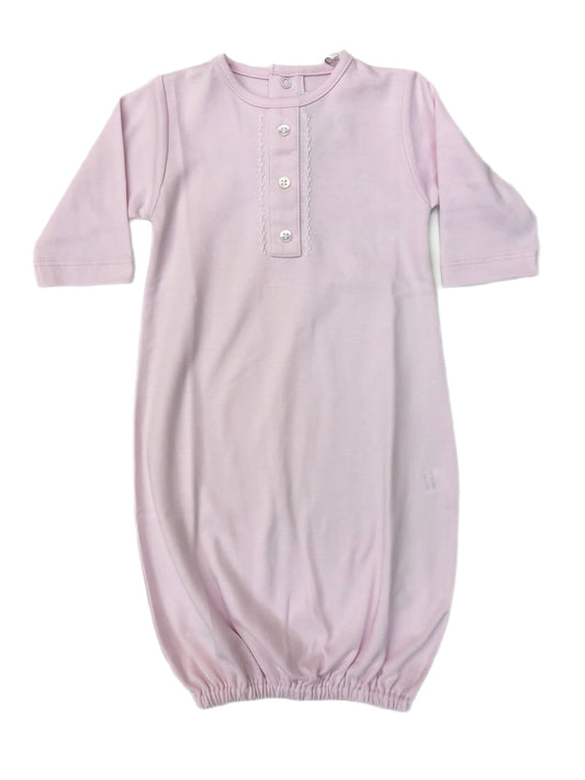 Cuclie Pink Feather Stitch Gown