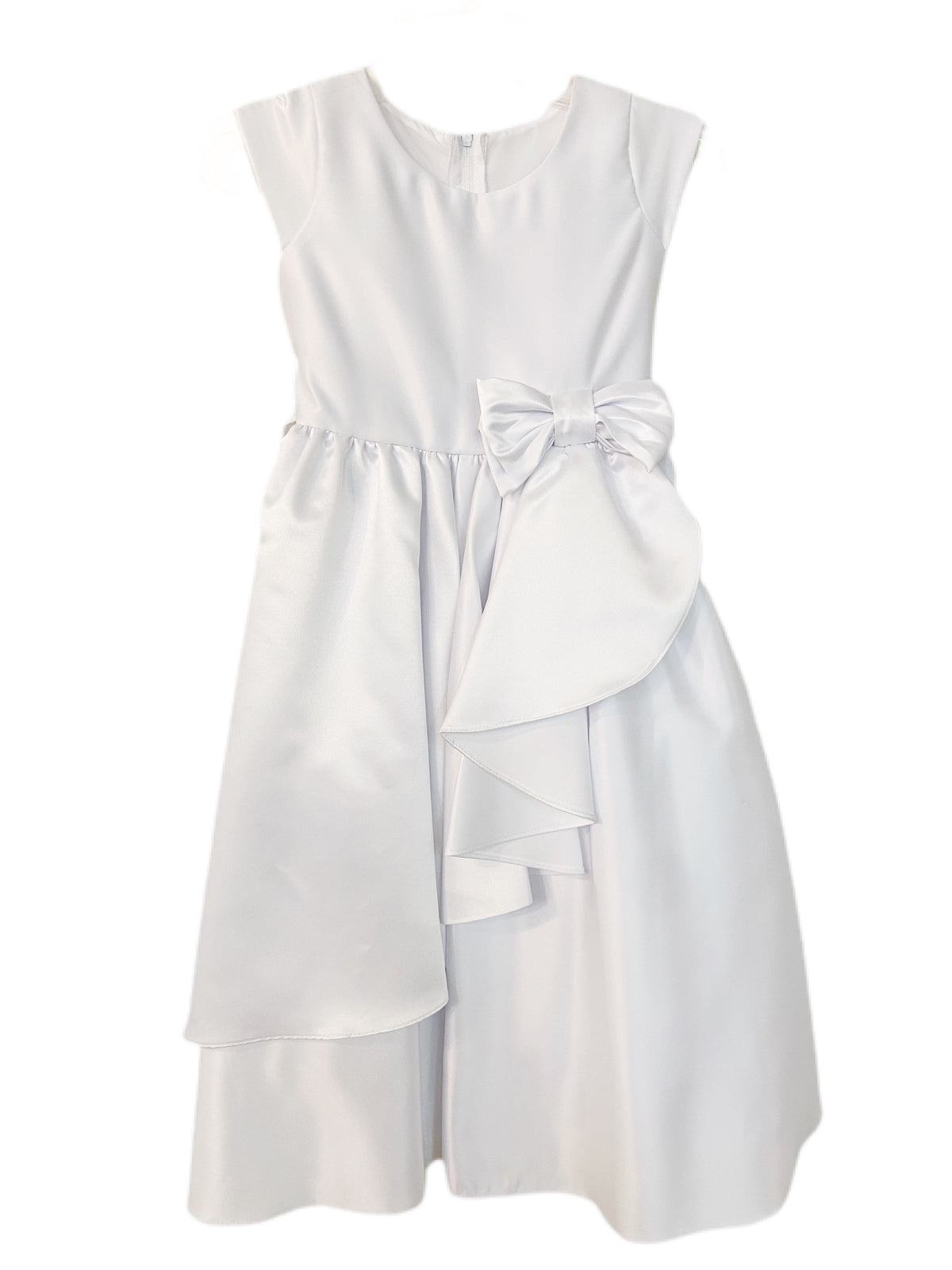 Sweet Kids Cascading Satin Dress