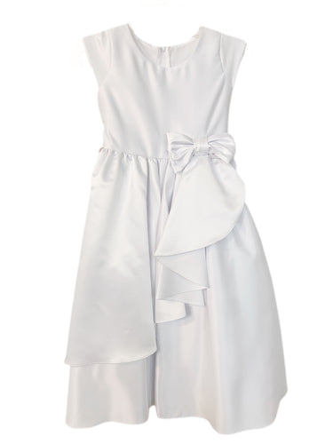 Sweet Kids Cascading Satin Dress
