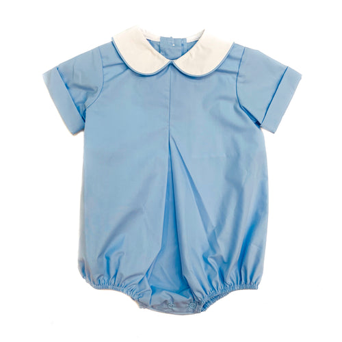 Banbury Cross Pleat Front Boy Bubble Medium Blue