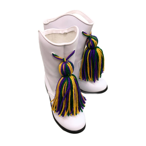White Marching Boot