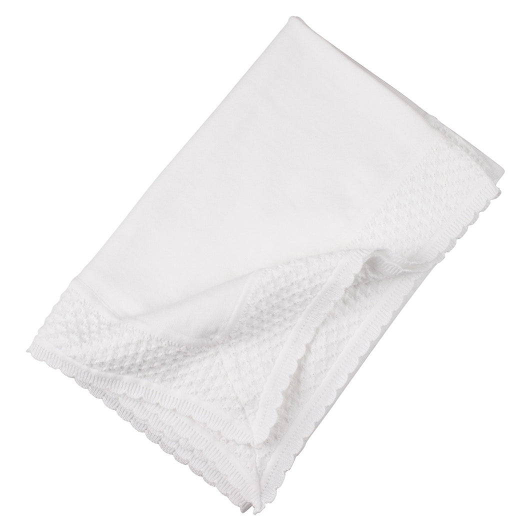 Feltman White Special Knit Blanket