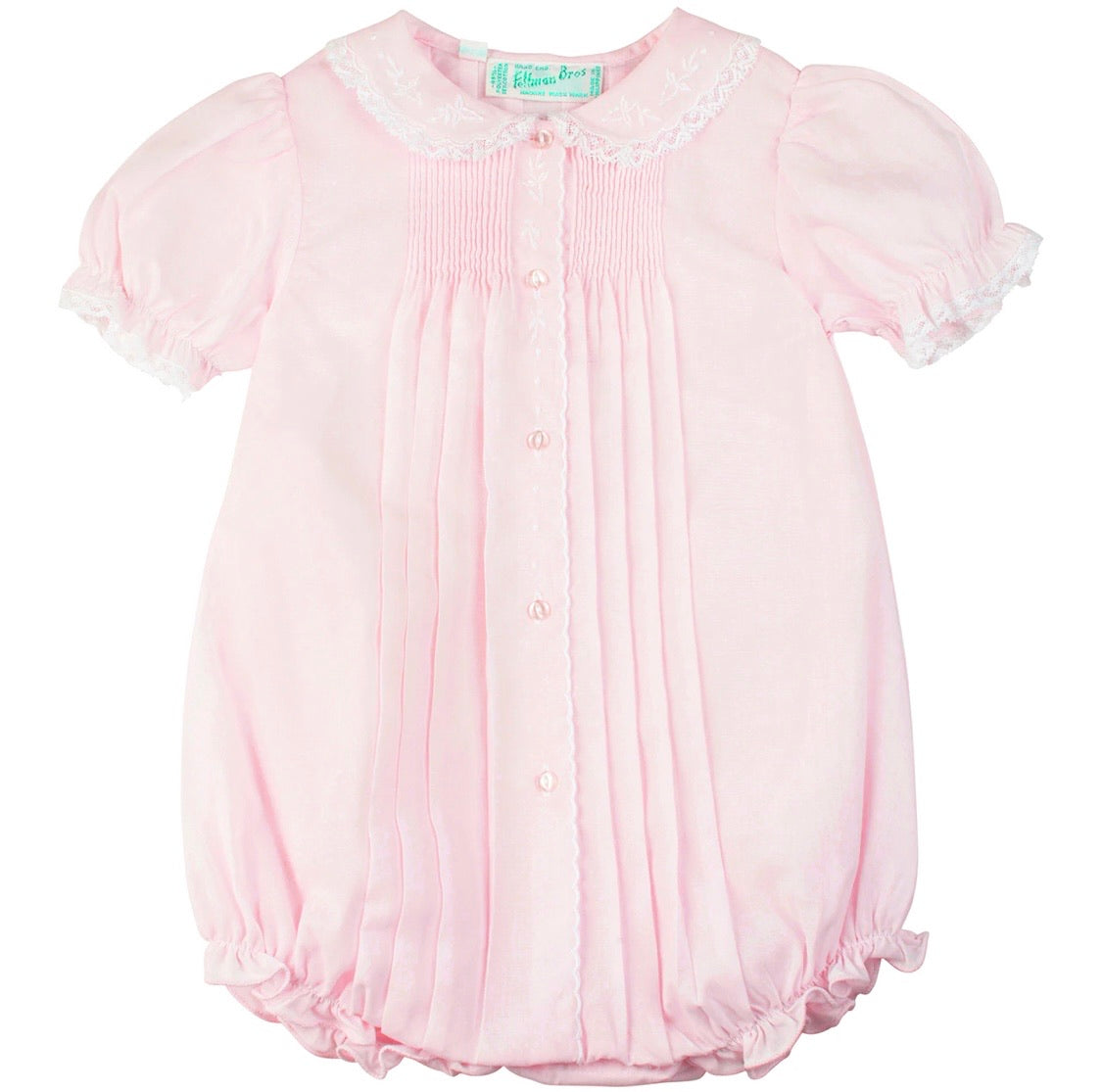 Feltman Button Front Bubble-Pink