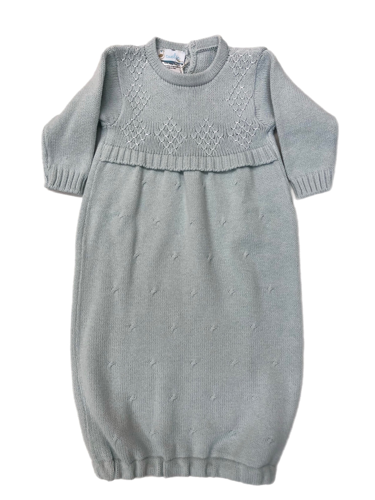 Cuclie Blue Argyle Sweater Daygown