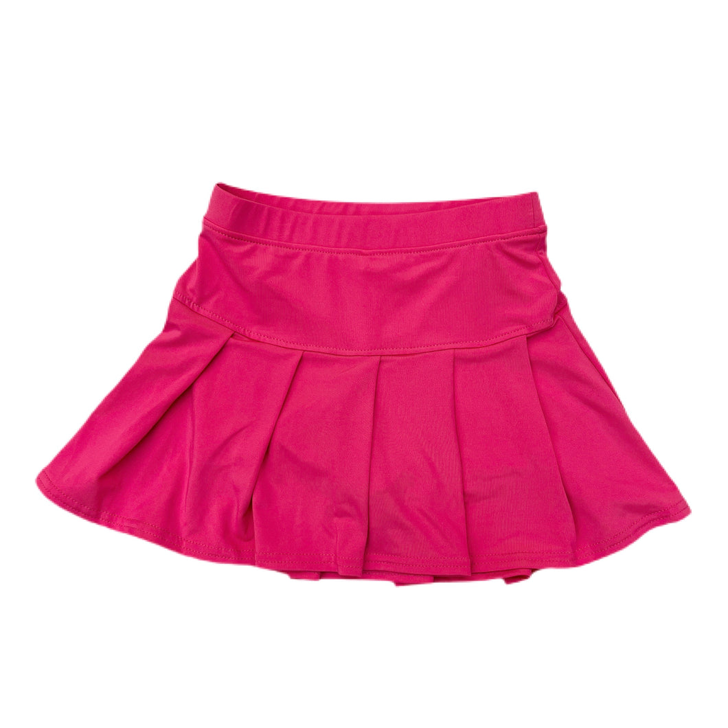 Azarhia Solid Hot Pink Skort