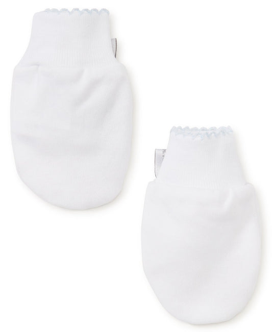 Kissy Kissy Basic Mittens White/Lt Blue