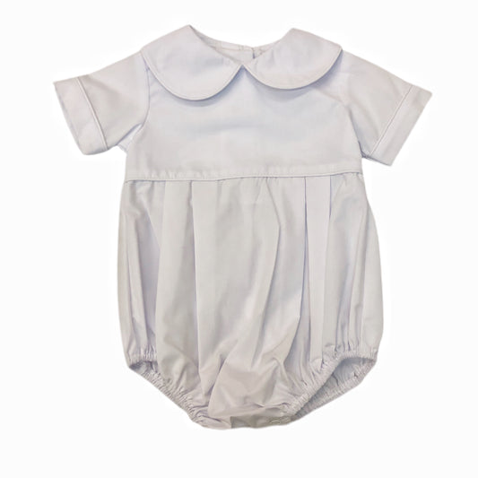 Zuccini White Broadcloth Boy Bubble
