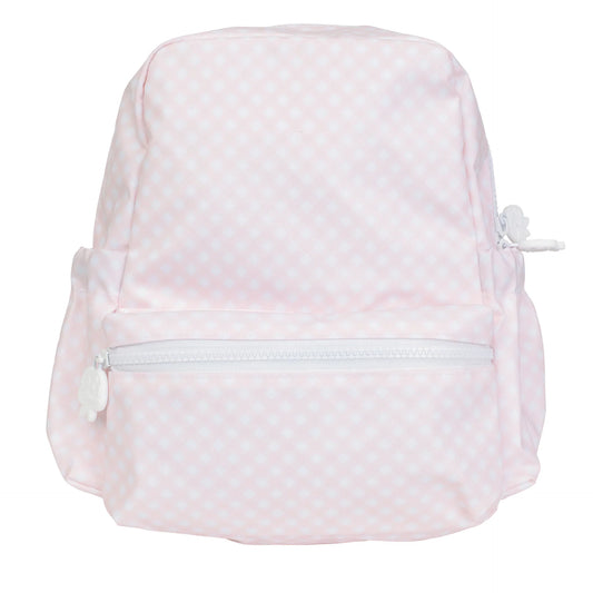 Apple of My Isla Pink Gingham Backpack