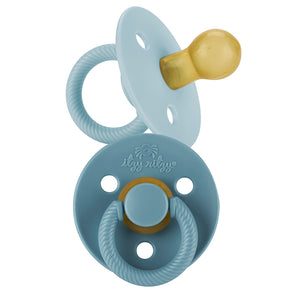 Itzy Ritzy Blue Natural Rubber Pacifier 2-pack