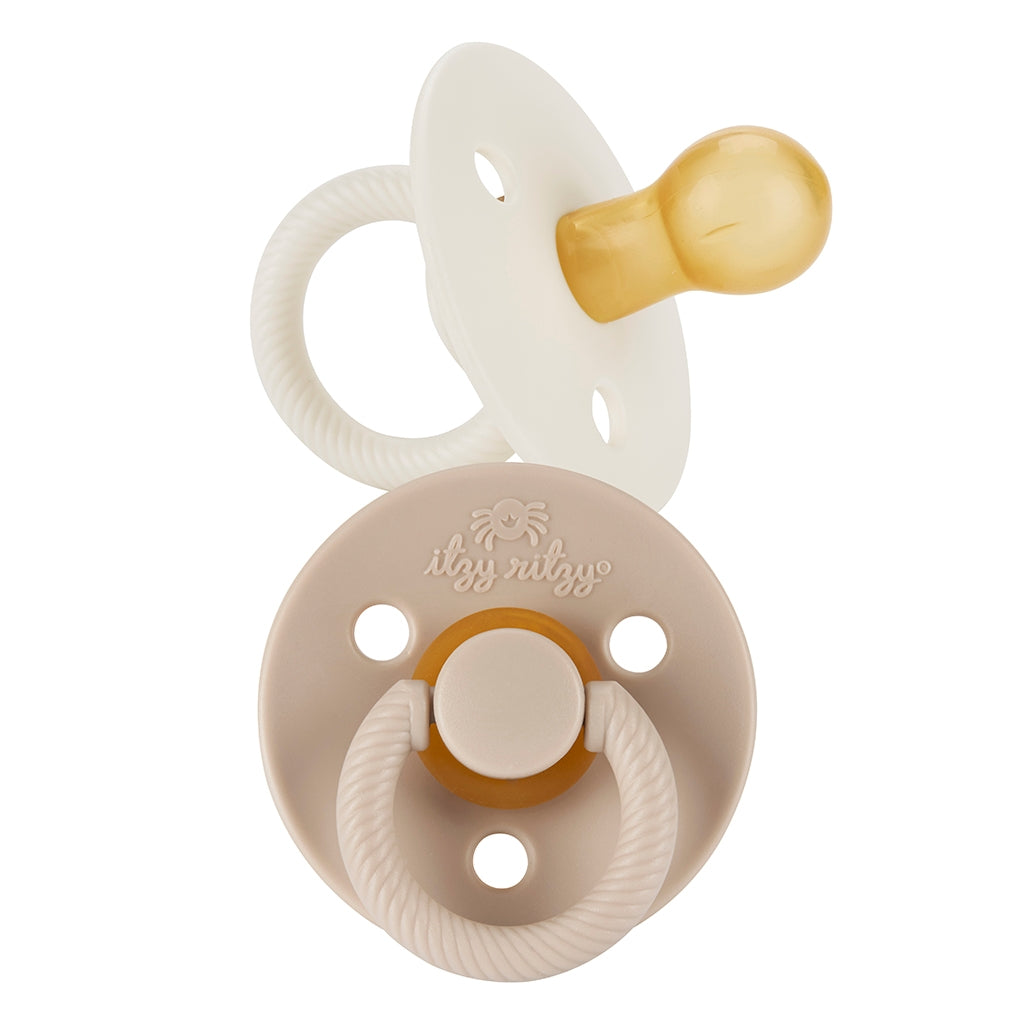 Itzy Ritzy Neutral Natural Rubber Pacifier 2-pack