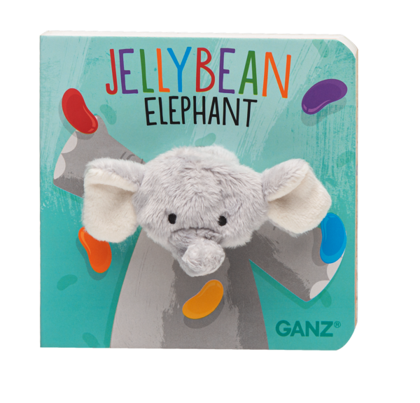Ganz Jellybean Elephant Finger Puppet Book