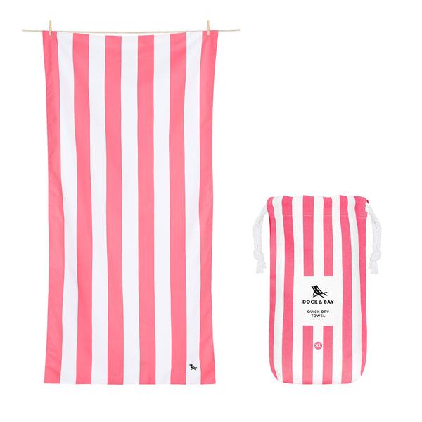 Dock & Bay Kuta Pink Cabana Towel