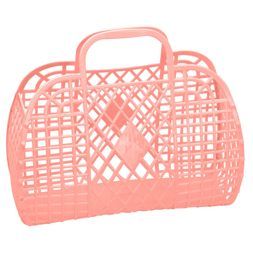 Sun Jellies Large Peach Retro Basket