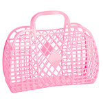 Sun Jellies Large Bubblegum Pink Retro Basket