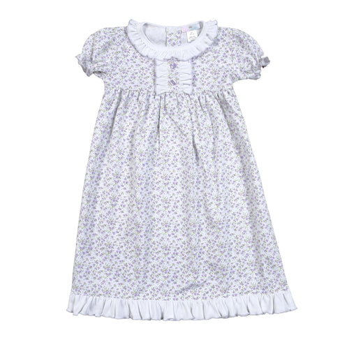Baby Loren Purple Floral Nightgown