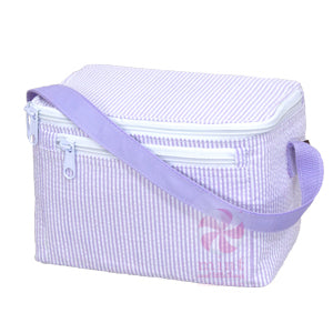 Oh Mint Lilac Seersucker Lunch Box