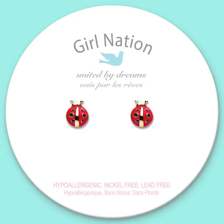 Little Ladybug Cutie Stud Earrings