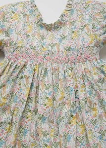 Pi&Pa Lillies Smocked Dress