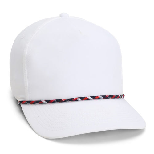 White/Navy/Red Rope Hat