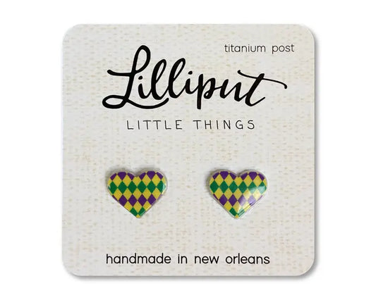 Lilliput MG Pattern Heart Earrings