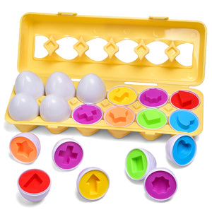 Fun Little Toys Matching Eggs Shapes & Colors
