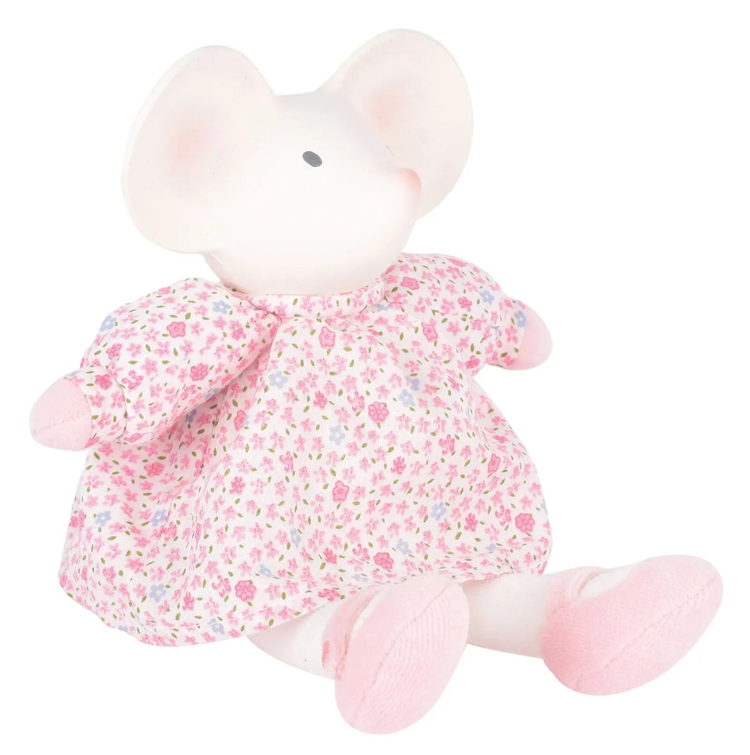 Meiya the Mouse-Rubber Head Toy-Pink Dress