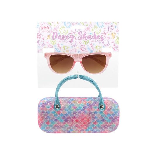 Girls Sunglasses with Mermaid Matching Case