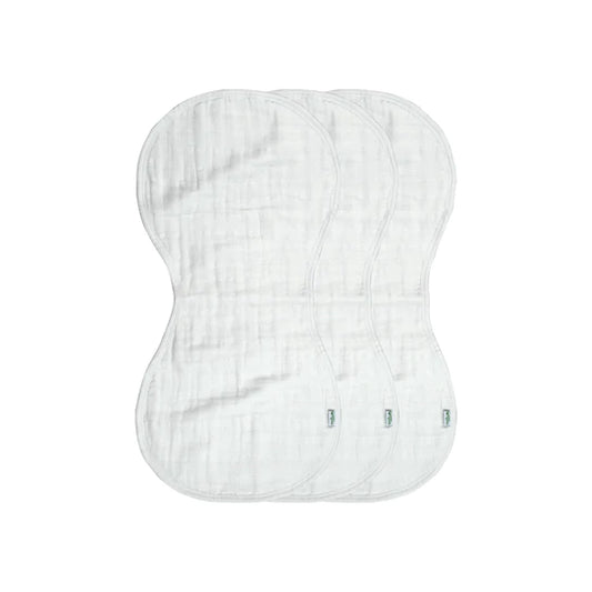 Green Sprouts White Muslin Burp Cloths-3 pk.