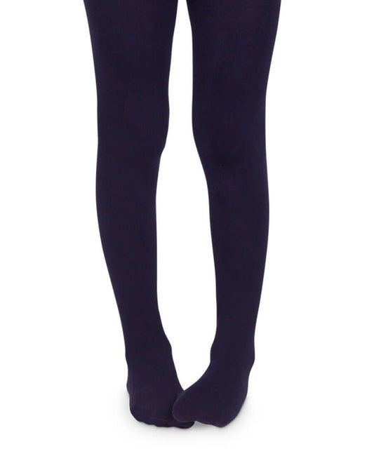 Jefferies Organic Thick Cotton Tights-Navy
