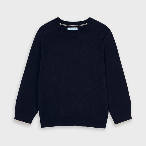 Mayoral Navy Basic Boys Cotton Sweater