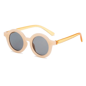 Nude Retro Round Sunglasses